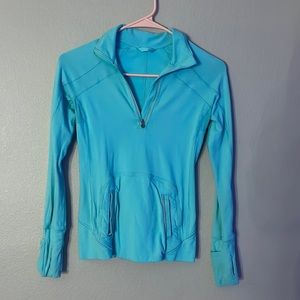 Aviva light blue workout top